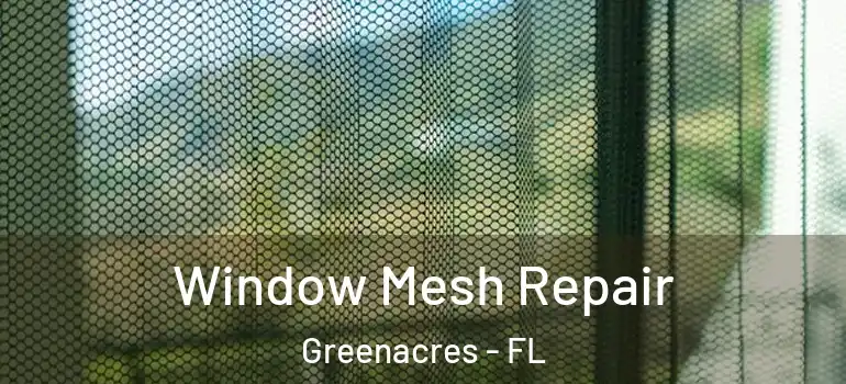  Window Mesh Repair Greenacres - FL